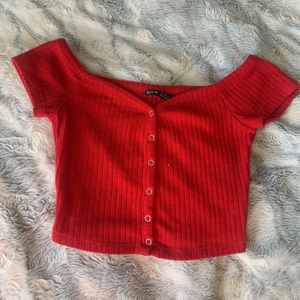 Short sleeve shein crop top